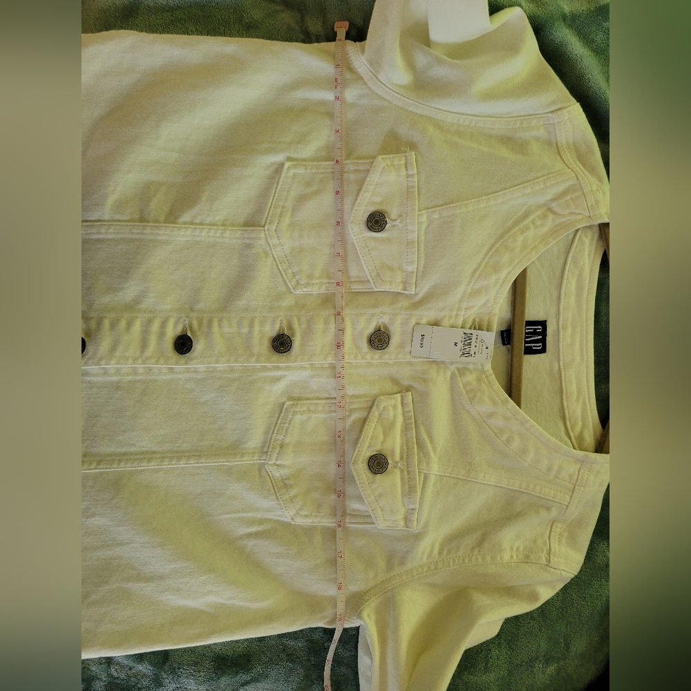 NWT Gap Factory White Denim Jacket - Picture 9 of 11